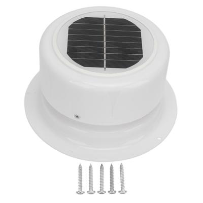 Saules jumta ventilācijas ventilators ar liesmu slāpējošu ABS, mazs saules enerģijas griestu ventilators kemperiem, treileriem, laivām, šķūnīšiem