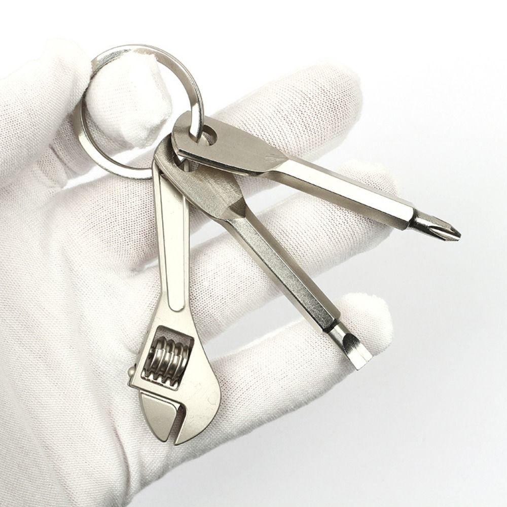 Stainless Steel Mini Screwdriver Set 3-Piece Set Monkey Wrench  Home Repair