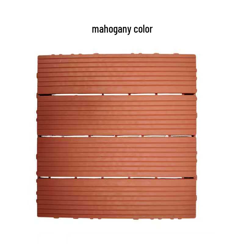 

Outdoor Terrace DIY Plastic Wood Paving for Balcony, Bathroom, and Courtyard