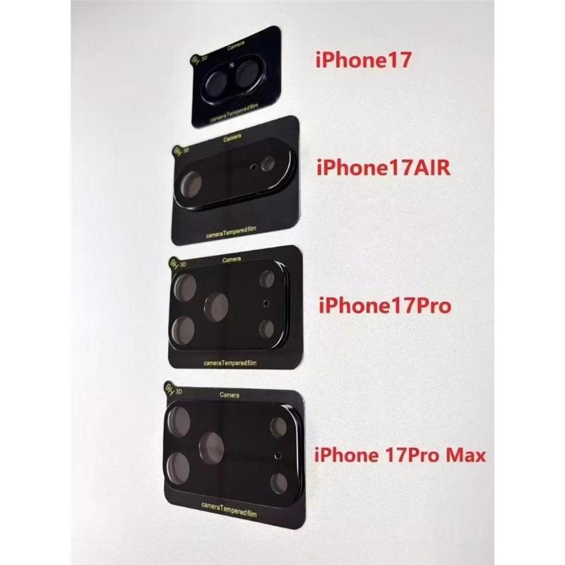 3PCS HD Tempered Glass Camera Lens for IPhone 17 Pro Max Camera Lens Screen Protector Film for IPhone 17 Air Pro Max Lens Glass