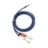 3,5 mm auf 2x 6,35 mm Stereo Splitterkabel Vergoldet Mono Stecker o Kabel für RV Schiff