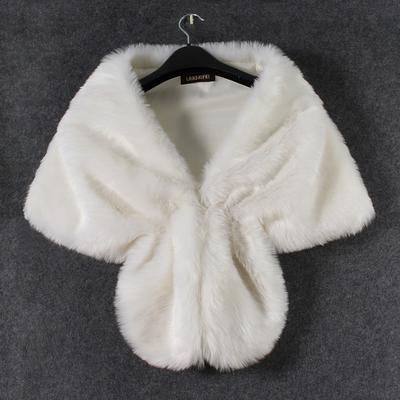 Xale Cachecol Feminino de Inverno Shaggy de Pele Sintética Quente Elegante Cinza