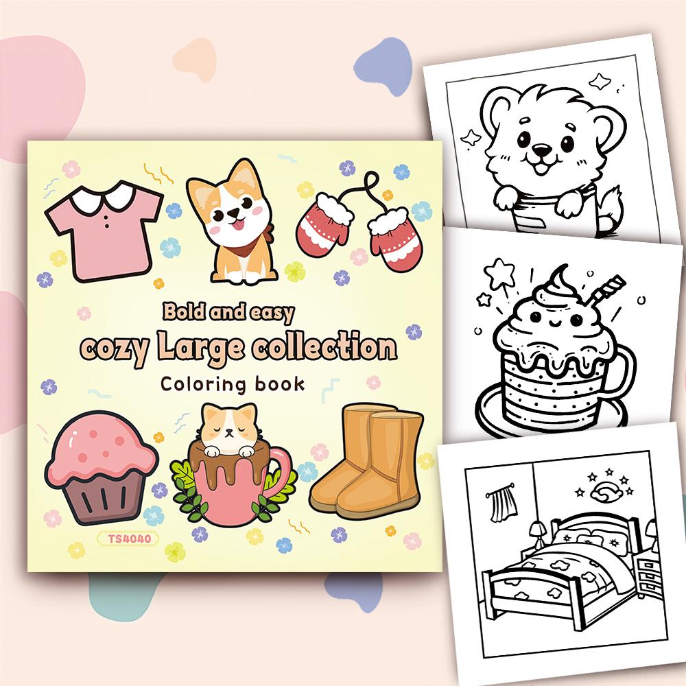 Carte de colorat pentru adolescenți, 30 de modele diferite, 8,3x 8,3 inci hârtie groasă de 100gsm, potrivită pentru eliberare emoțională, cadouri de sărbători