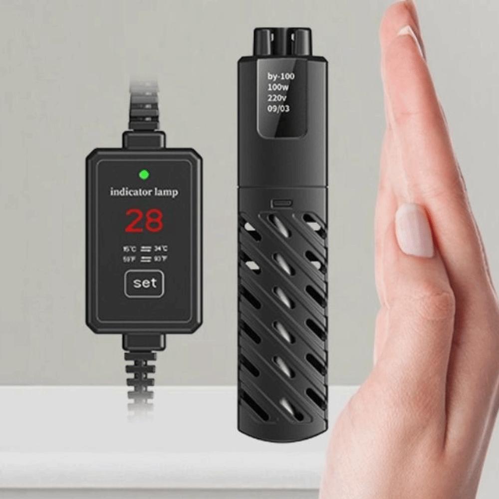 Low Water Level Aquarium Submersible Heater Quartz Glass Aquarium Thermostat  Aquatic Aquariums