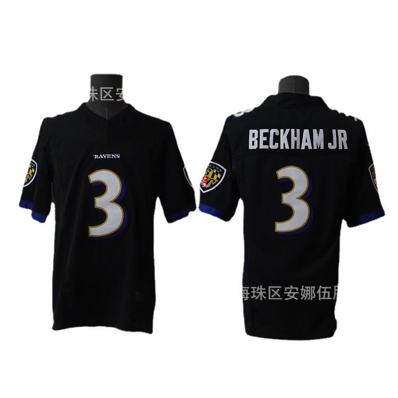 Baltimore Ravens NFL Camiseta de Fútbol para Hombre de Algodón Bordada Ropa del Equipo Rugby Aficionados al Deporte