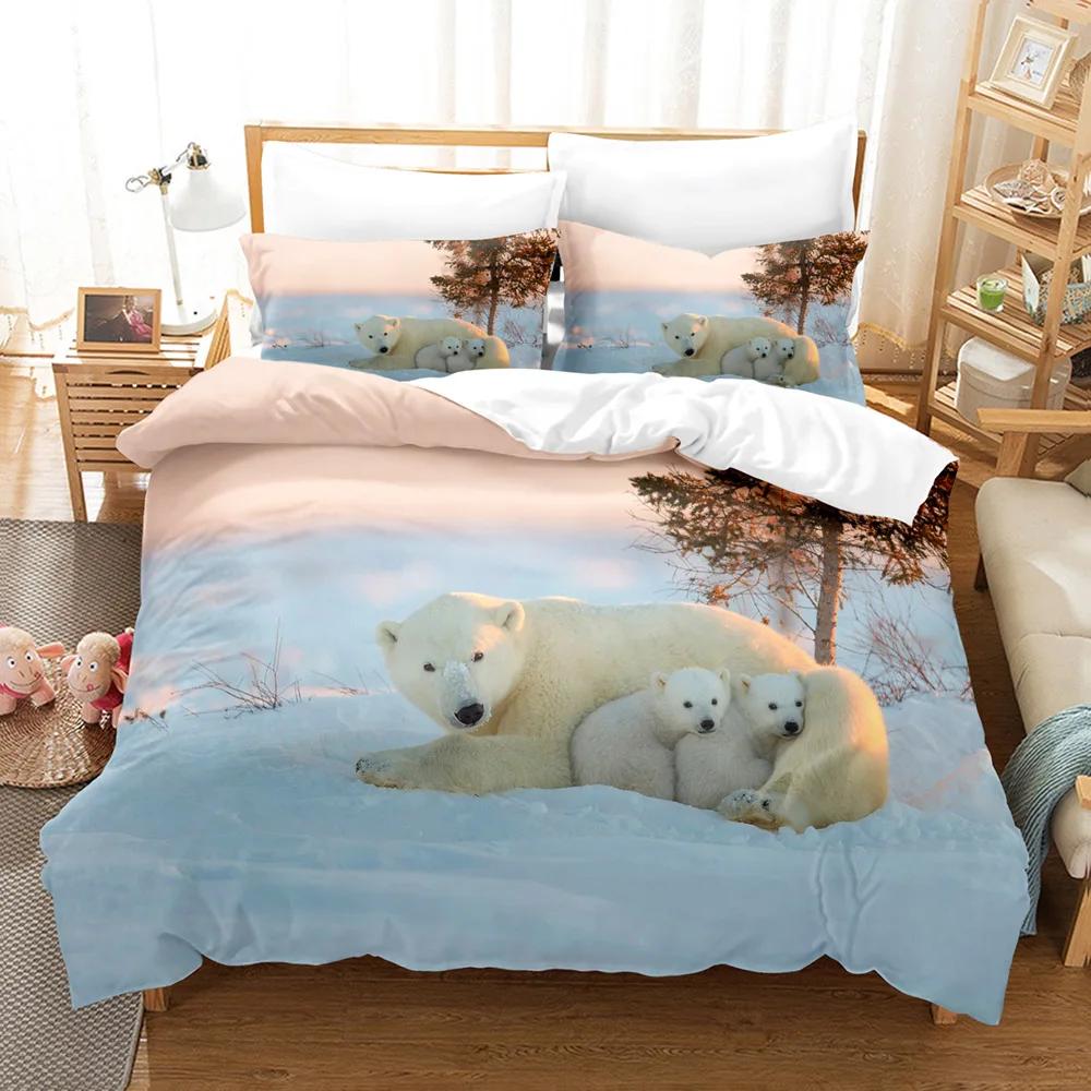 Bedding Set Bear  Adults Children Winter Duvet Cover Sets Kids,twin Full Queen King Bedroom Set  Home Textile Housse De Couette