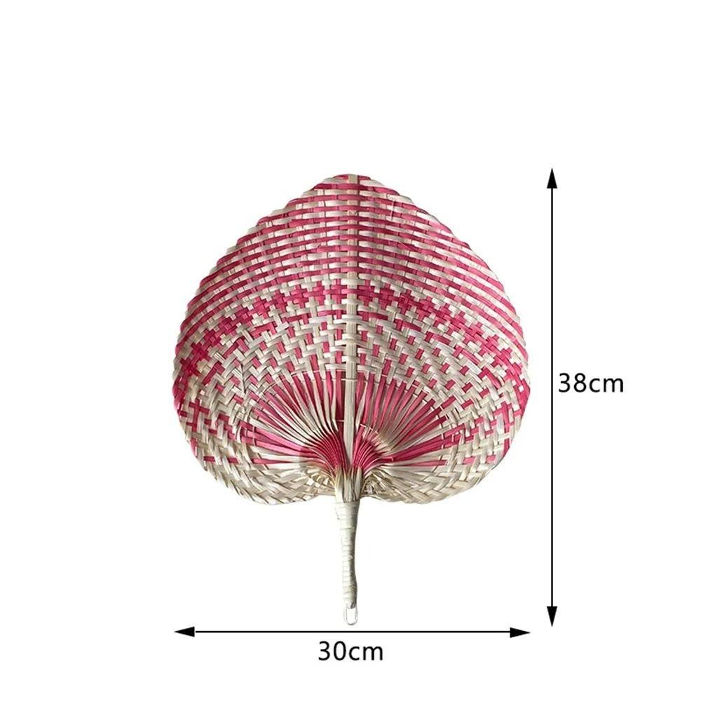 Bamboo Straw Woven Fans Natural Hand Fan Home Decor Rattan Fan  Bedroom