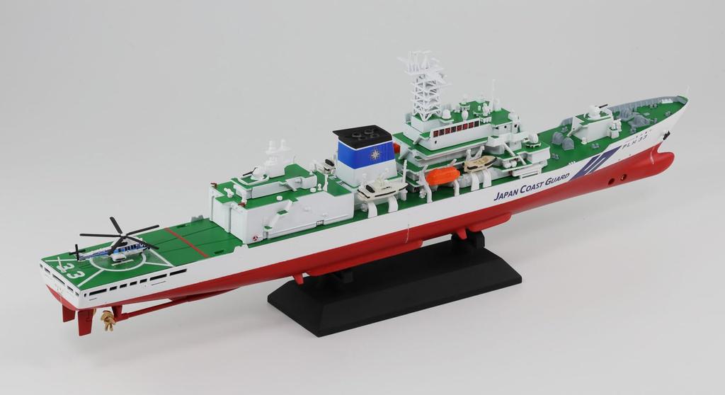 Skywave Series Japan Coast Guard Patrol Boat Reimei Molded with and Ship Name Plate Etching Plastic Model J104SPNH Pit-Road 1/700 PLH-33 (White