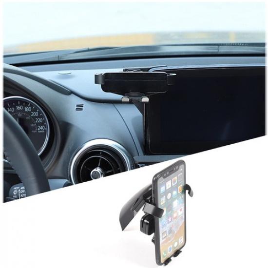 Für Mazda MX-5 Miata 2016- Mittlerer Navigationsbildschirm Handyhalterung ABS Schwarz