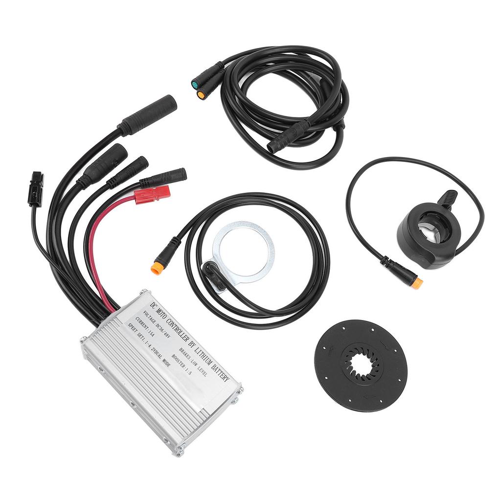 Electric Scooter Controller Kit 15A Controller Water Resistant VM T8 Color Display Meter with Thumb Throttle for 250W 350W Motor Conversion