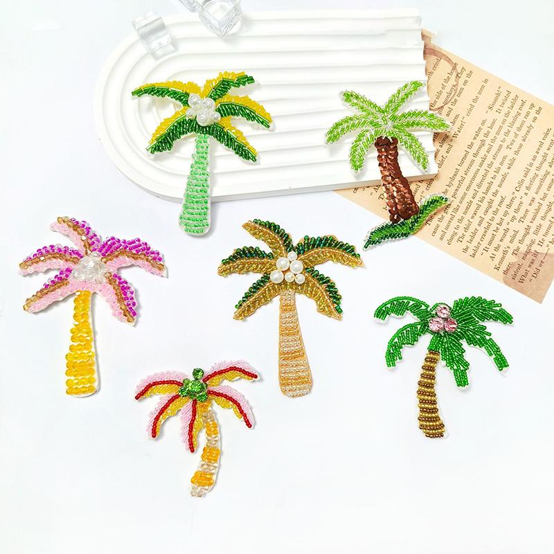 3D kokosové nášivky na oblečení DIY k našití korálková aplikace Parches Bordados Para Clothing Decoration