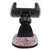 Dashboard Phone Holder Girls Car Interior Mobile Mount Pink Plastic Rhinestones Stylish Accessories Adjustable