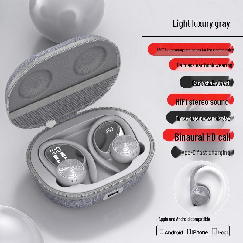 Wireless TWS Bluetooth Sports Ear-Hook Waterproof Headset