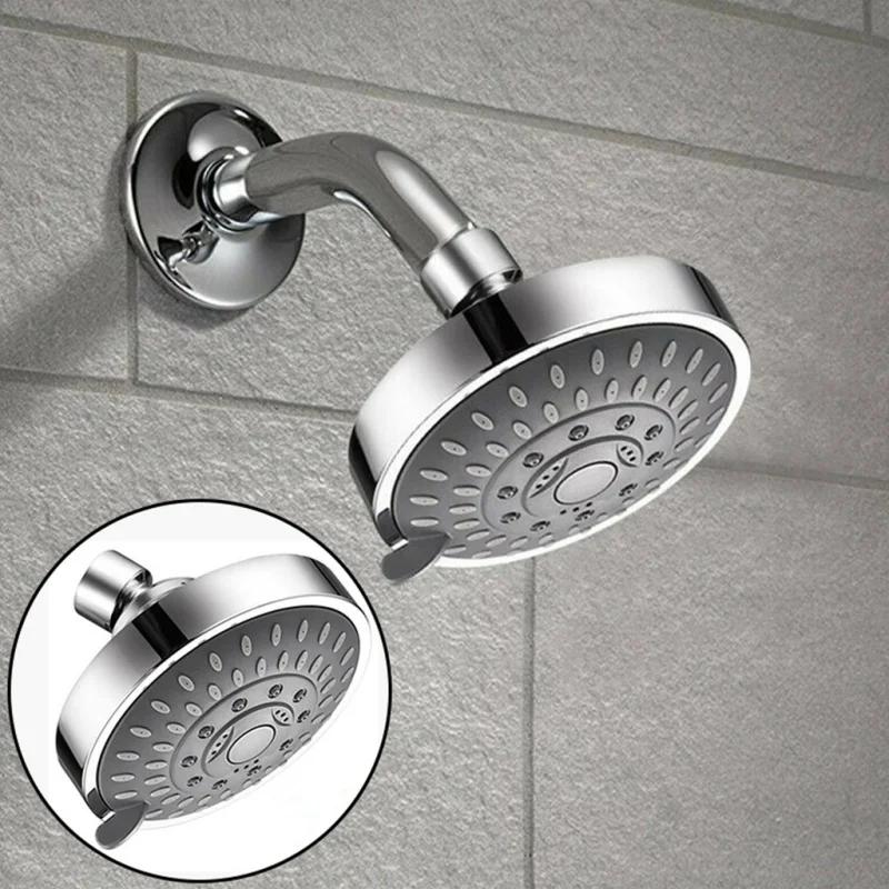 5 Modes High Pressure Shower Head 4 Inch High Flow Fixed Showerheads Sprayer Bathroom Rain Showerhead Faucet Replacement Part