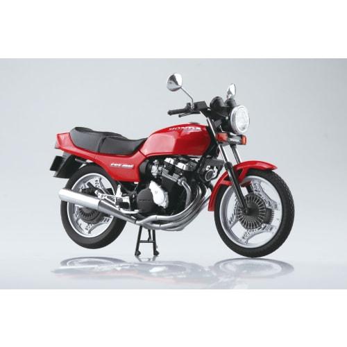 Aoshima Bunka Kyozai Skynet 1/12 Scale Complete Honda CBX400F Monza Red Motorcycle