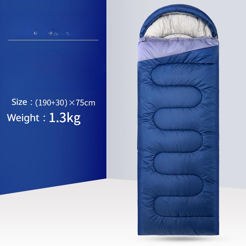 

Утолщенный зимний спальный мешок для взрослых, теплый спальный мешок для кемпинга на открытом воздухе, на автомобиле, спальный мешок для взрослых, одноместный или двухместный спальный мешок для офиса, обеда