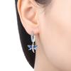 Original 925 Sterling Silver Zircon Colorful Dragonfly Earrings Heart Flower Leaf Design Women Party Jewelry Gift Ear Loops 2026