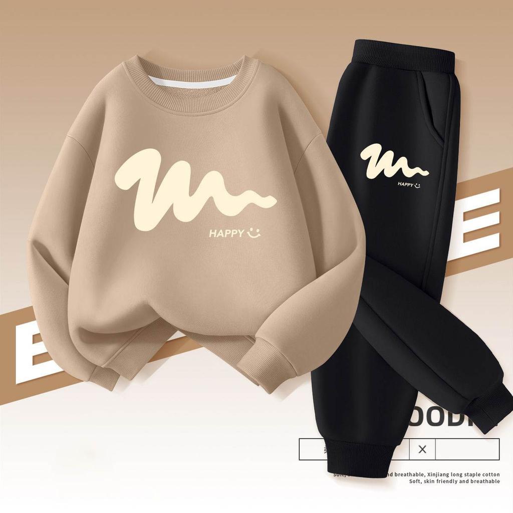 Autumn Baby Boy Clothes Fashion Printed T-shirts and Pants 2 Pieces Set Children Girls Casual Top Bottom Outfits Tracksuits