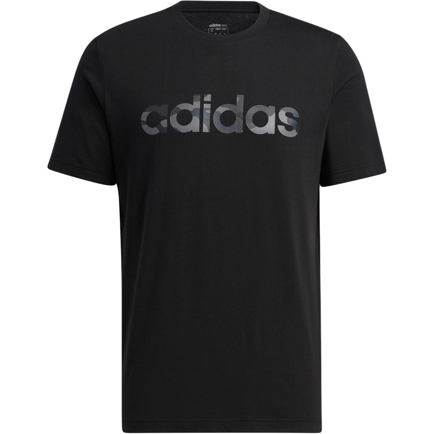 Adidas Neo Straight Fit T Shirt Men s Black HE4557 M