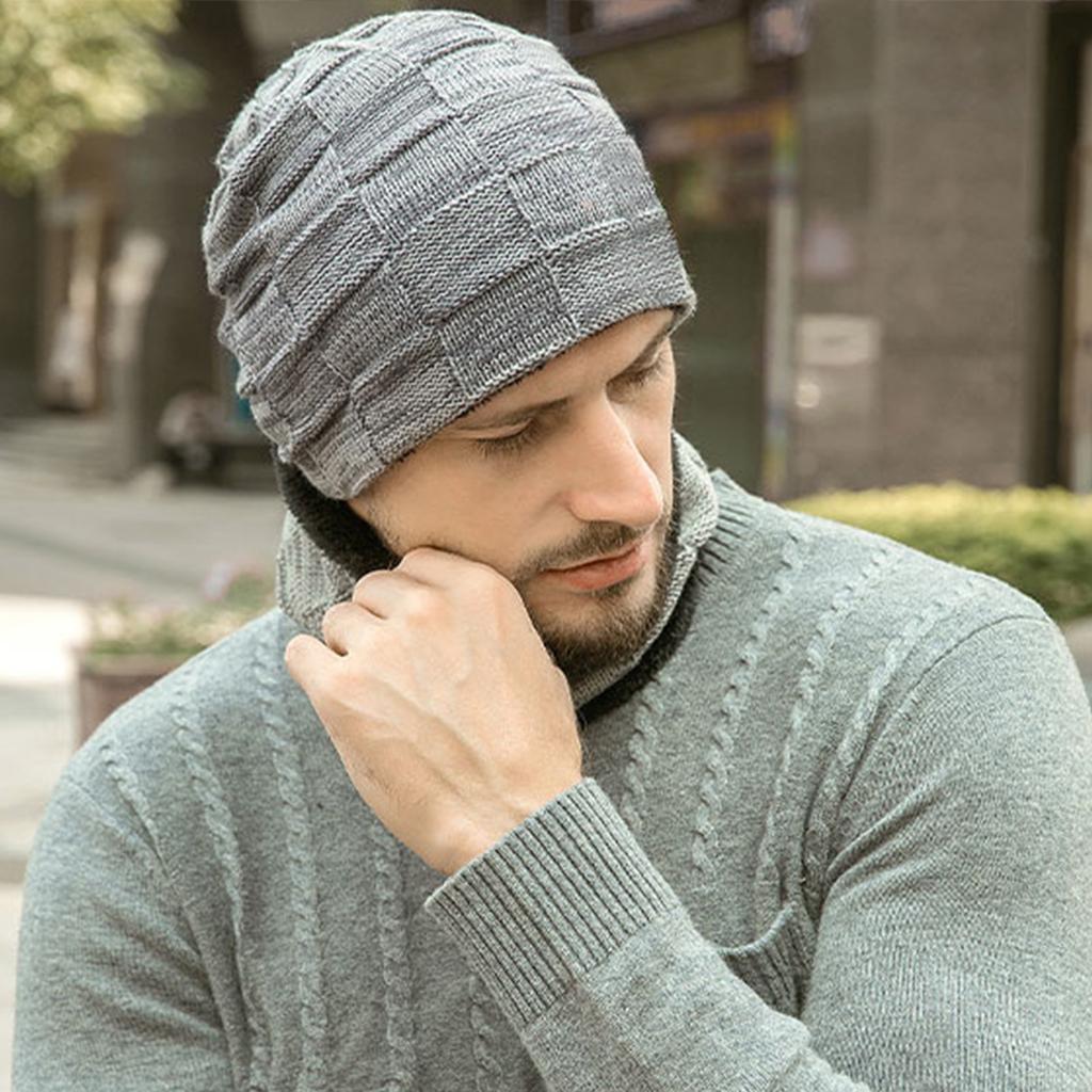 Winter Beanie Hat Circle Scarf Set 