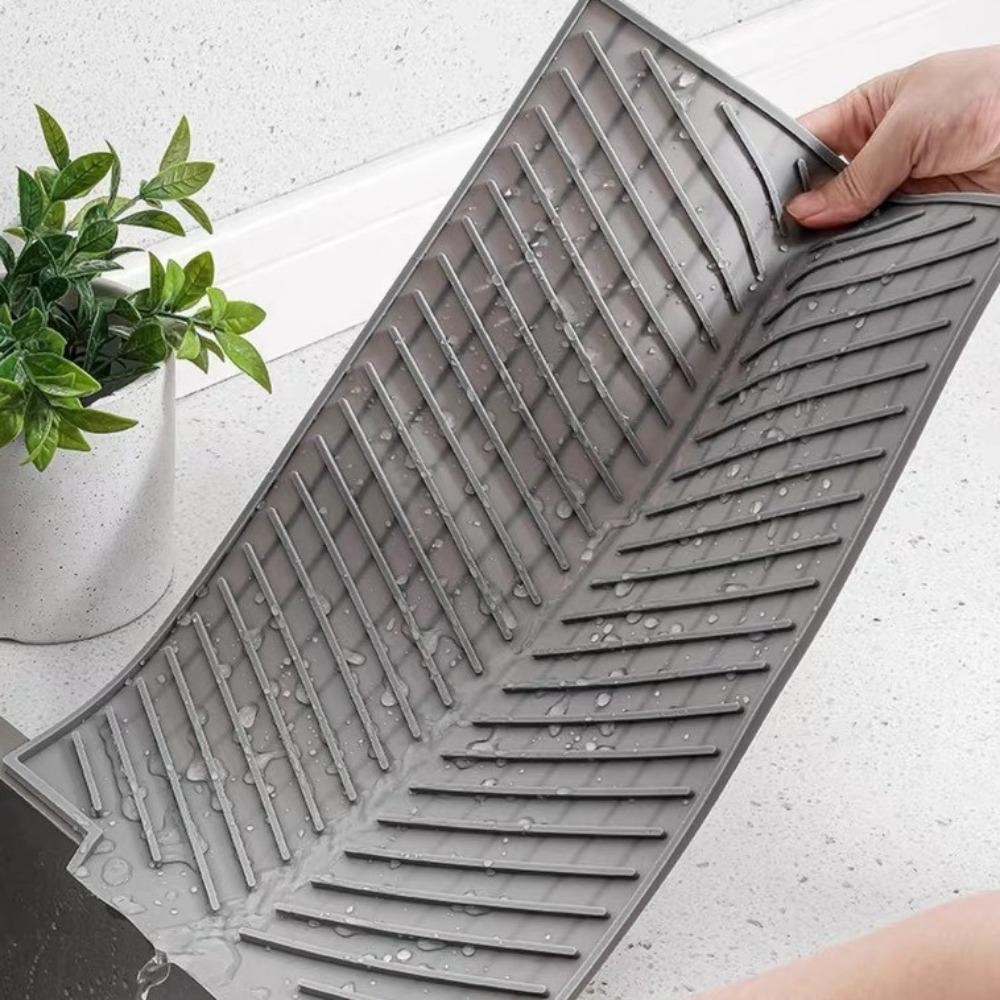Non-slip Silicone Draining Board Mat S/M/L Table Heat Insulation Pad  for Kitchen Pot Cup