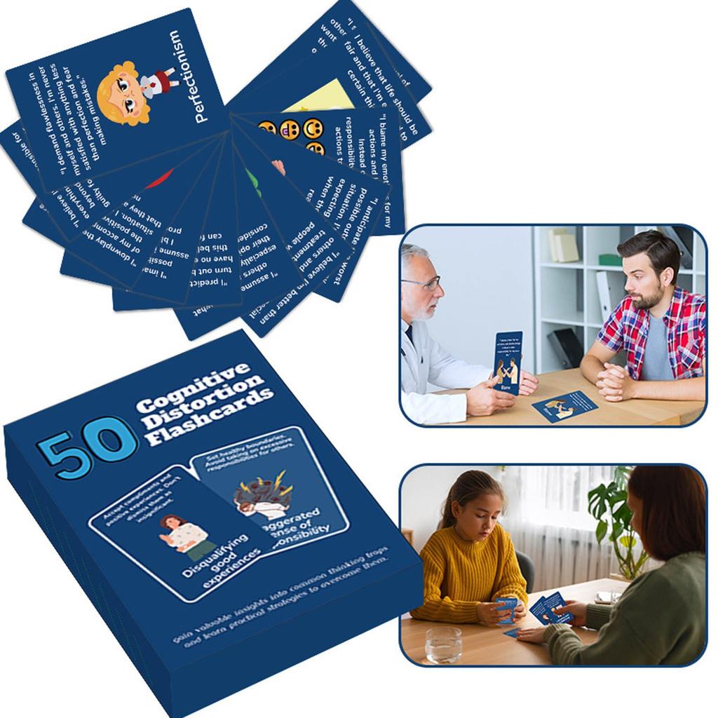 Thinking Trap 50 Solutions Psychological Flash Cards, Card, Games, Party Family Games