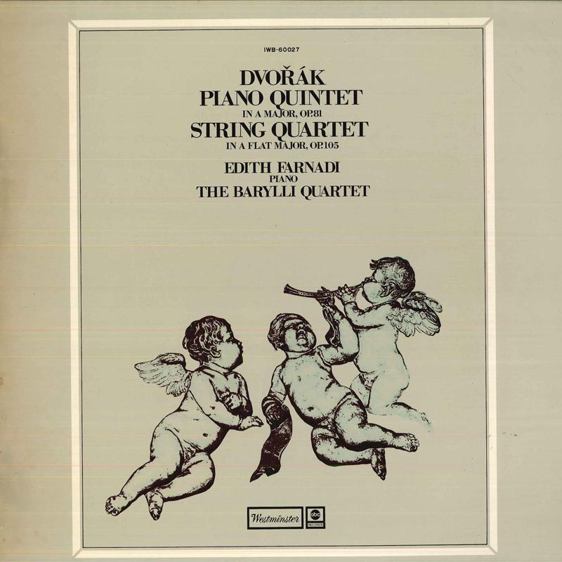 

LP Record EDITH FARNADI, BARYLLI QUARTET - Dvovak: piano Quintet In A Major Op IWB60027 WESTMINSTER Japan Classical Used