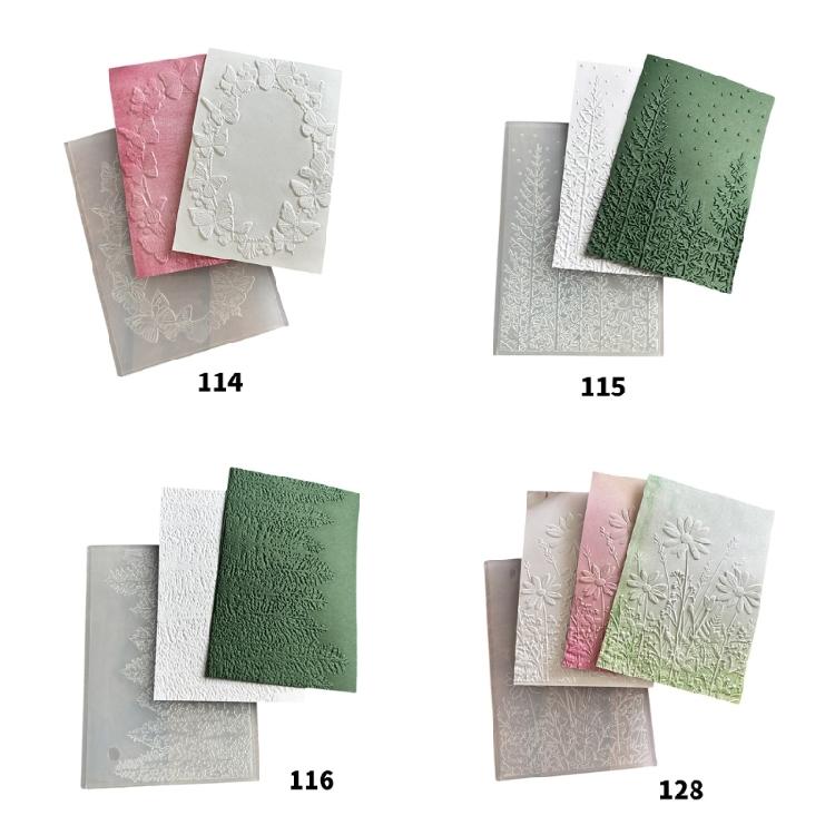 Paper Craft Embossing Folder Textured Butterfly Flower Tree Pattern Embossing Templates for Card Making Scrapbooking