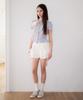 ROSEFRANTZ Ribbon Flare Cargo Pants [Ivory]