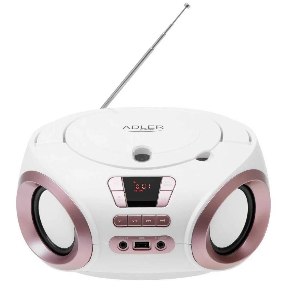 Adler-Europe AD 1181 Boombox FM radio USB White/Copper