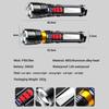 Bright P50 LED Flashlight Type-C USB Rechargeable Flashlights Telescopic Zoom Torch Waterproof Flashlight with A Buzzer Alarm