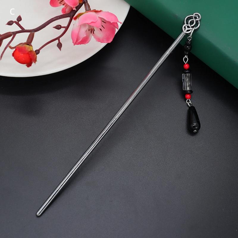 Hanfu Crescent Step Shake Hairpin Hair Accessories Hair Sticks For Buns Chinese Headwear Headdress Gift Alloy