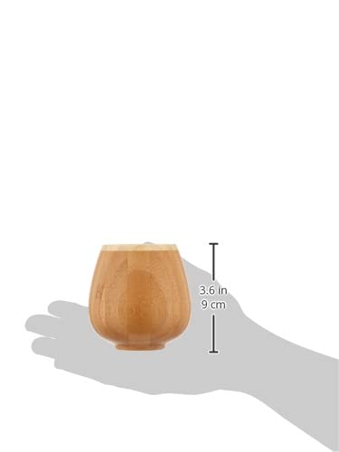 RIVERET Vessel Glass Locking 240ml Bamboo Dishwasher Safe Brown RV-116B