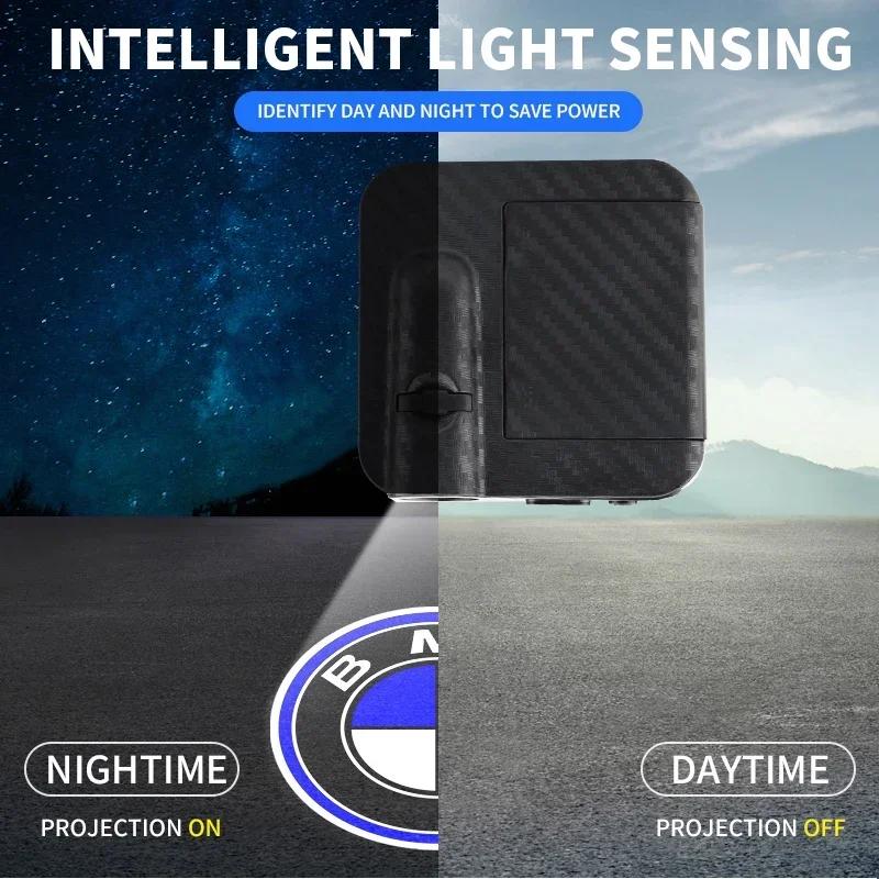 2pcs Car Logo Wireless Courtesy Car Door Projector LED Shadow Lights Lamp For BMW E46 E85 E60 F10 E39 F30 E36 F20 E87 E90 E70 X3