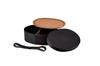 Tatsumiya HAKOYA Antibacterial Bento Single Small Matte Bento Box, Tier, (500ml), Black, "Bentwood Monotone" (Product Code 303001)