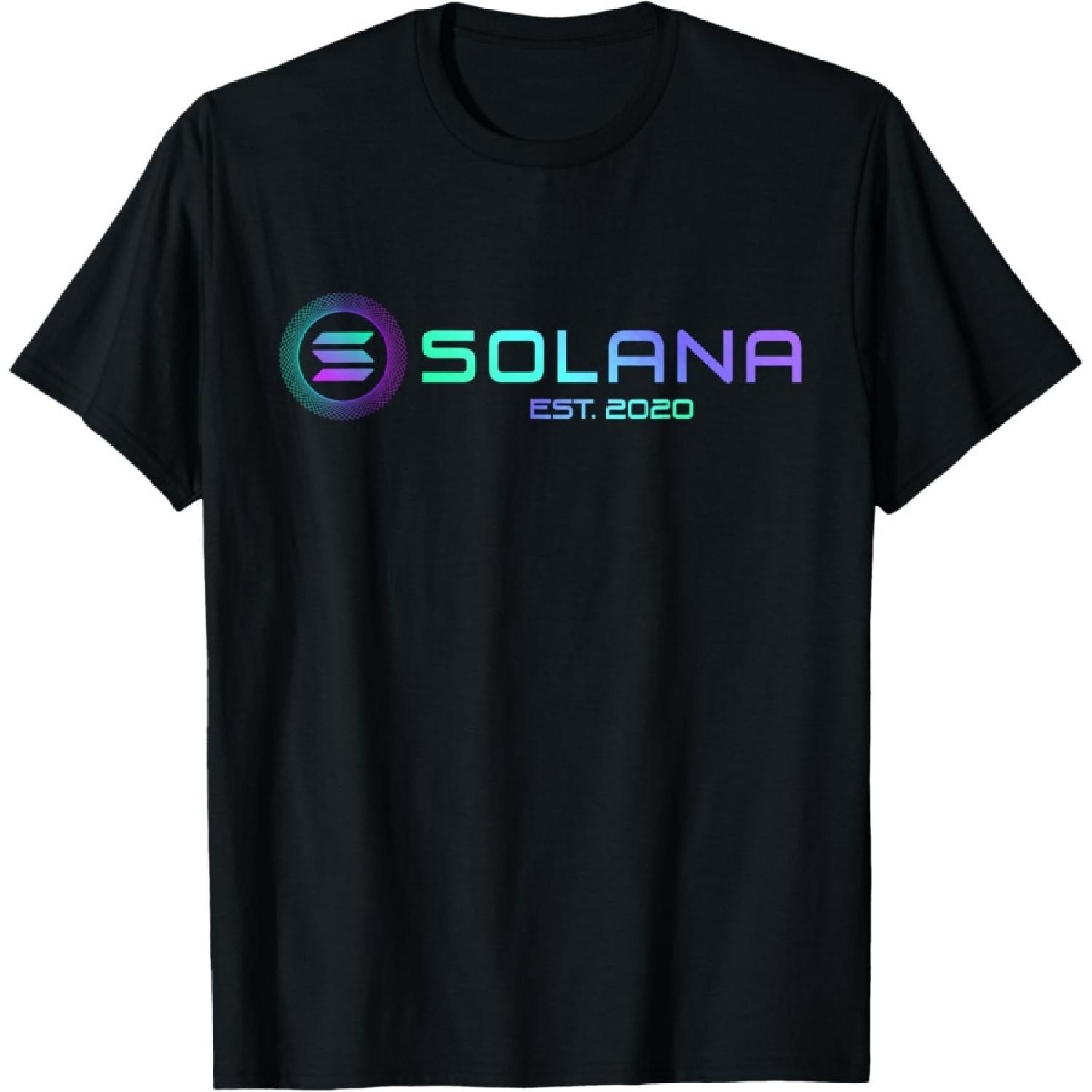 Solana SOL Coin Crypto Logo Blockchain _ Solana T-Shirt S чёрный