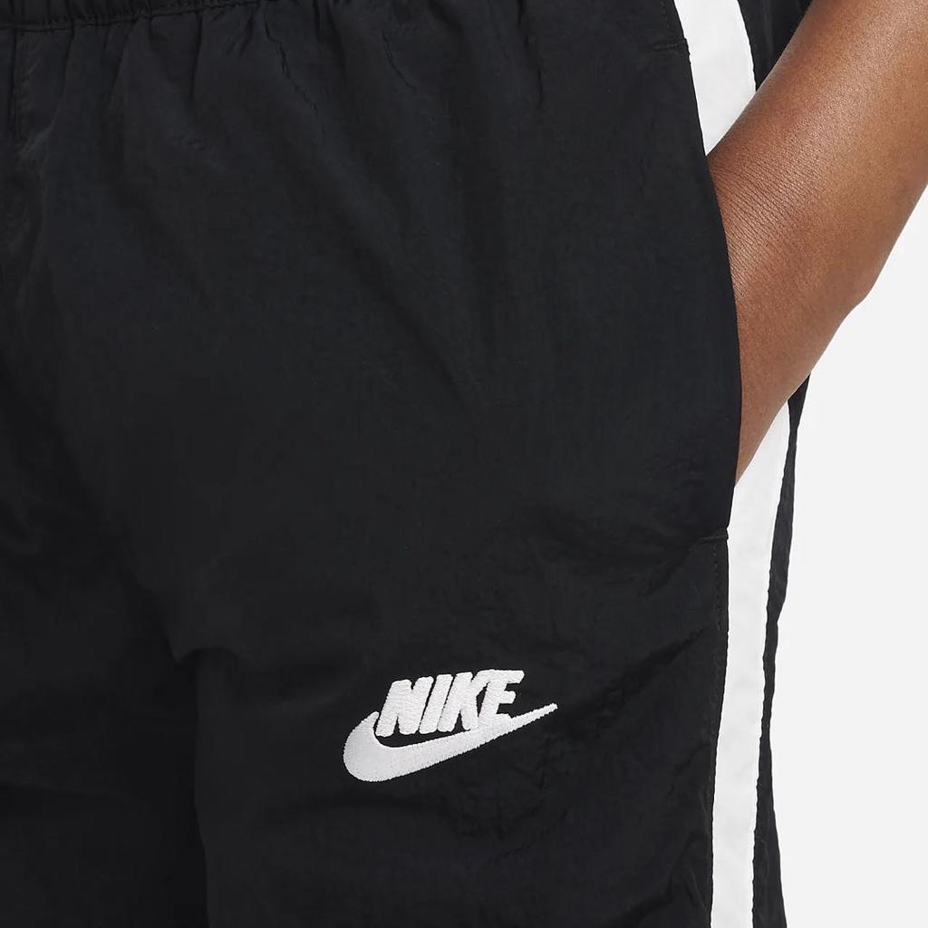 Nike Logo Cuffed Casual Knit Sports Pants Kids bottoms Black DQ8950-010