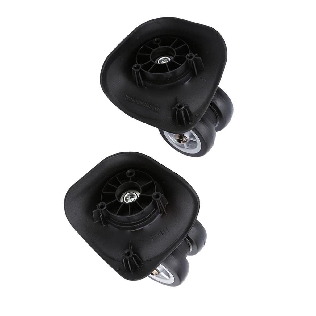 2pcs Luggage Replacement Wheel, Suitcase Wheel Trolley Wheel Set Double Bring Wr Silent Sy Install for Luggage with Plastic Material