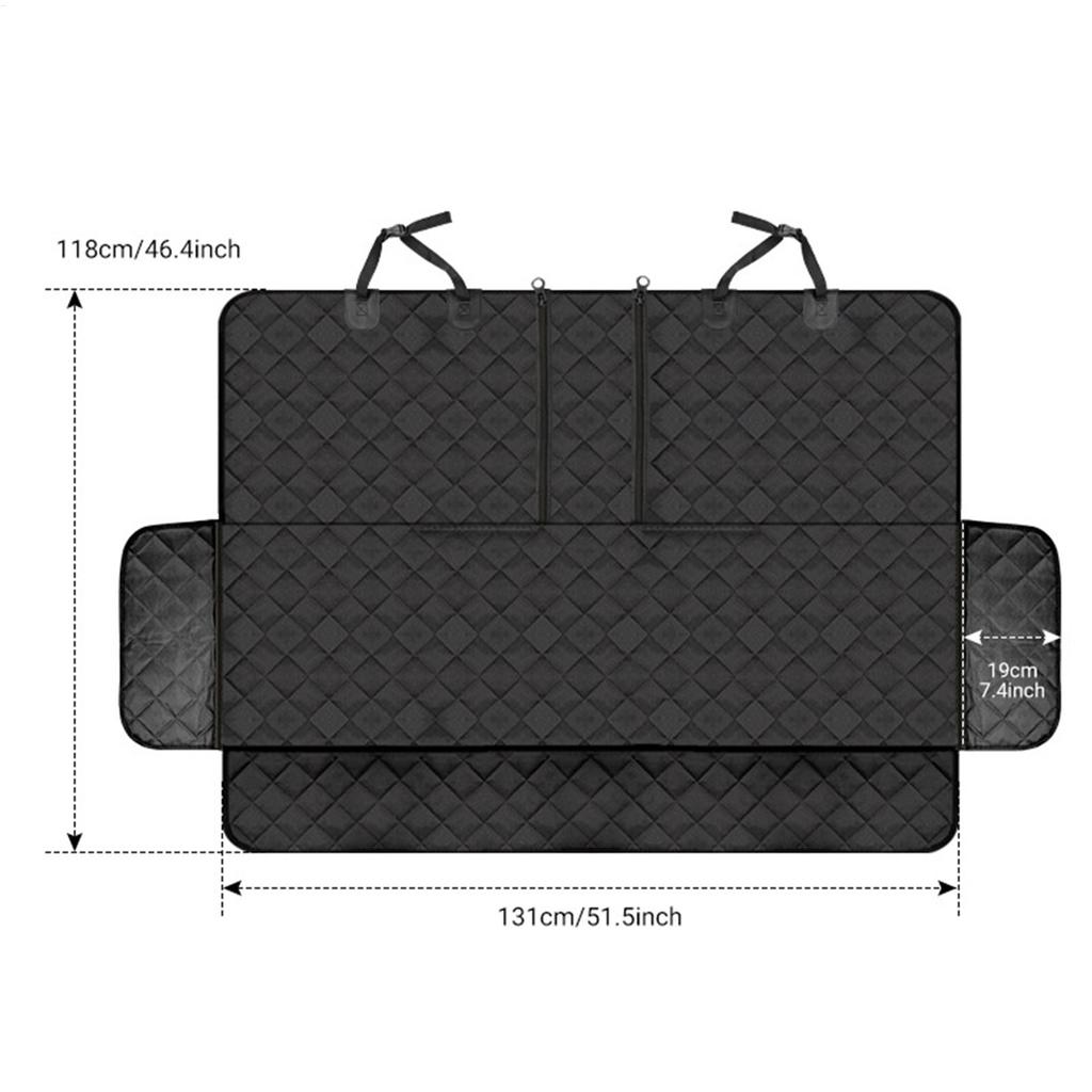 Car Seat Covers For Dogs Waterproof Adjustable Strap Mat Heavy Duty Pet Seat Cover Protector For RV Sedan Truck Vehicle