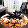 1pc Goku Saiyan Office Round Area Rug, Indoor Mat Suitable For Office, Under Office Chairs Bedroom Living Room Home Decor, Room Deco