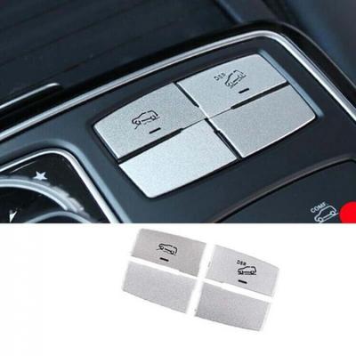 Suspension Adjustment Button Trim Fit For Benz GL ML Silver Aluminum 2012-2016