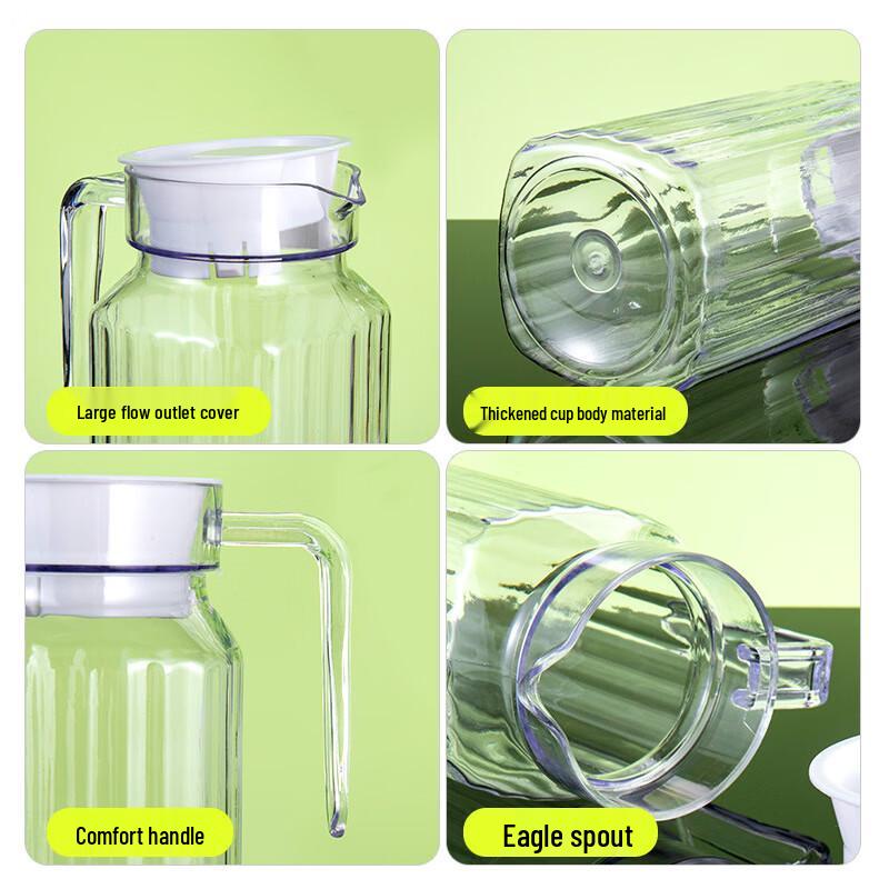 PC Acrylic Striped Hot/Cold Beverage Pitcher