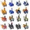 Medieval Cavalry Ranger Castle Knights Figures Set Rome Warrior Soldiers War Horse Army Weapons Shield Sword Helmet Bricks Toys