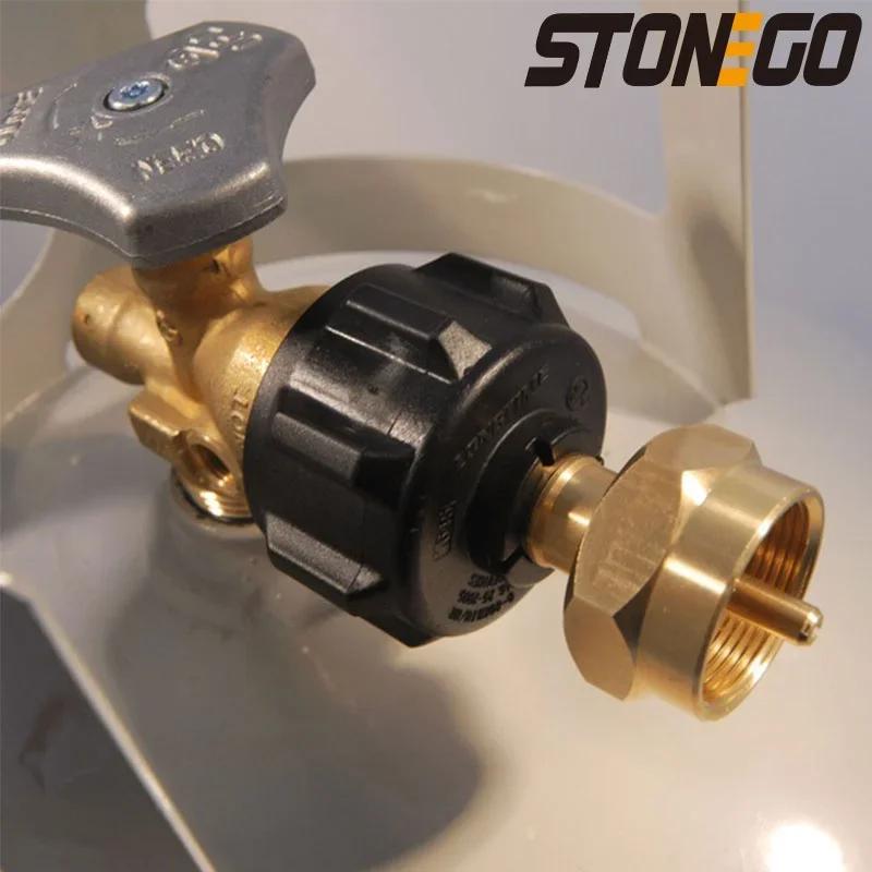 1LB Propane Gas Regulator QCC1 Refill Adapter Valve for Camping Outdoor BBQ Grill Portable Stove Heating Element