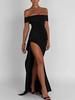 2024 Elegant Sexy Off-Shoulder Evening Dress with Slit