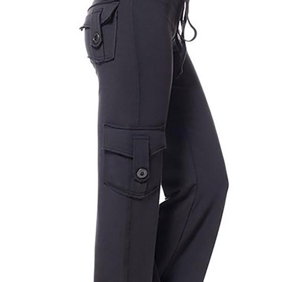 Pants Strong Elastic Buttons Sweatpants Strong Elastic Yoga Pants for Sports