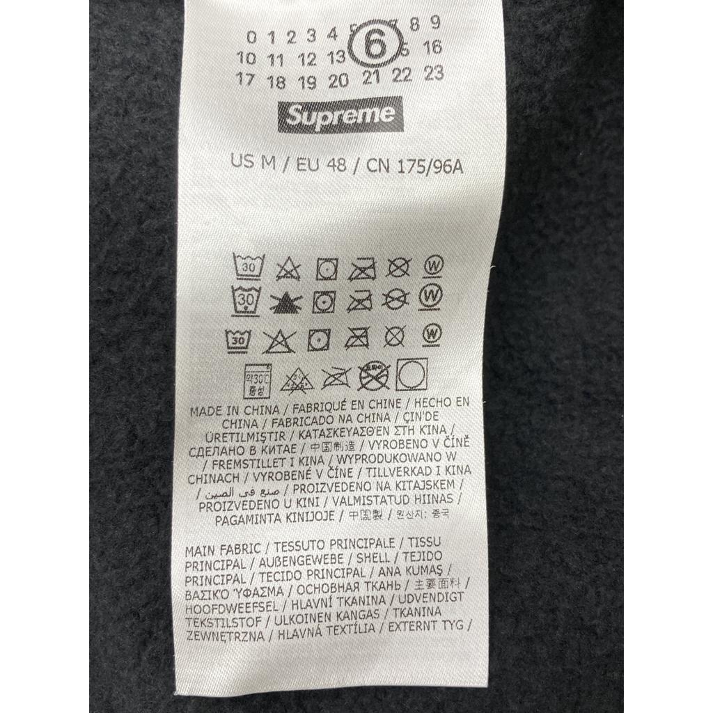 Supreme ×MM6 24Stainless Steel Black Zip-Up Hoodie Sweatshirt tops M blackUsed