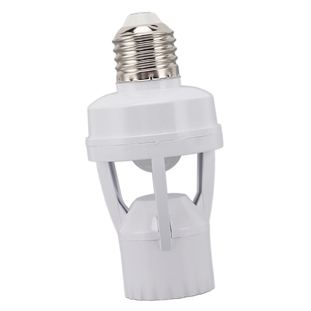 Motion Sensor Light Socket PIR Motion E27 Screw Bulb Adapter Adjustable Auto On Off Night Light Control Garage Light