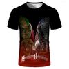 Summer New Mexico Flag Emblem Men T-Shirt America Mexican Eagle 3D Print T Shirt Oversized Fashion Women Kids Casual Street Tees
