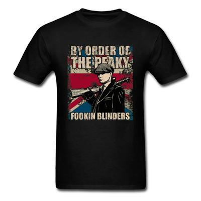 By Order of The Peaky Fookin Blinders Funny Peaky Blinders TV TShirt Summer Cotton ONeck Short Sleeve Unisexs T Shirt New S3XL